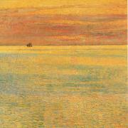 Childe Hassam Sunset at Sea oil painting picture wholesale